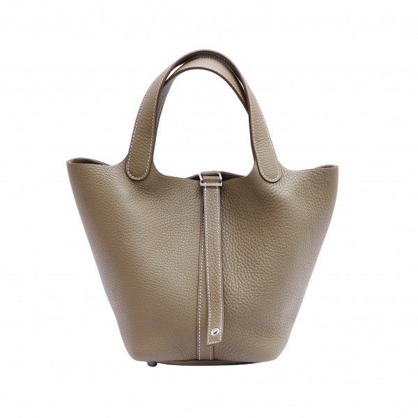 hermes picotinlock エルメス ピコタンロック PM トリヨンクレマンス エトゥープ シルバー金具 Z刻印 