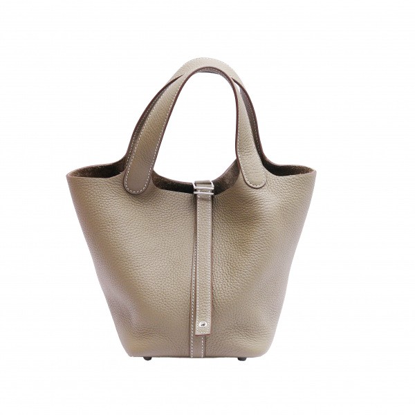 hermes picotinlock エルメス ピコタンロック PM トリヨンクレマンス エトゥープ シルバー金具 Z刻印 