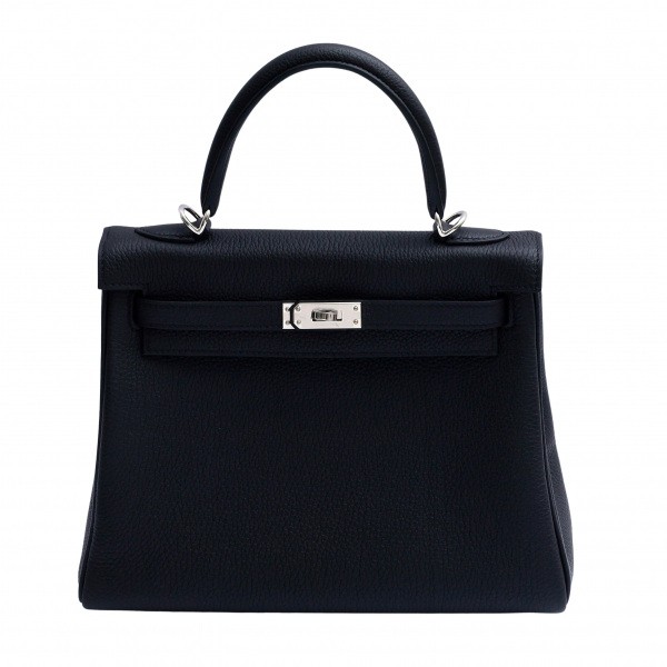 hermes  エルメス  25 トゴ ブラック シルバー金具 Z刻印 内縫い 