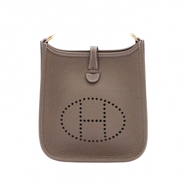 hermes  エルメス  TPM トリヨンクレマンス エトゥープ イエローゴールド金具 Z刻印 