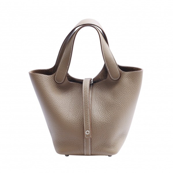 hermes picotinlock エルメス ピコタンロック PM トゴ エトゥープ シルバー金具 Z刻印 