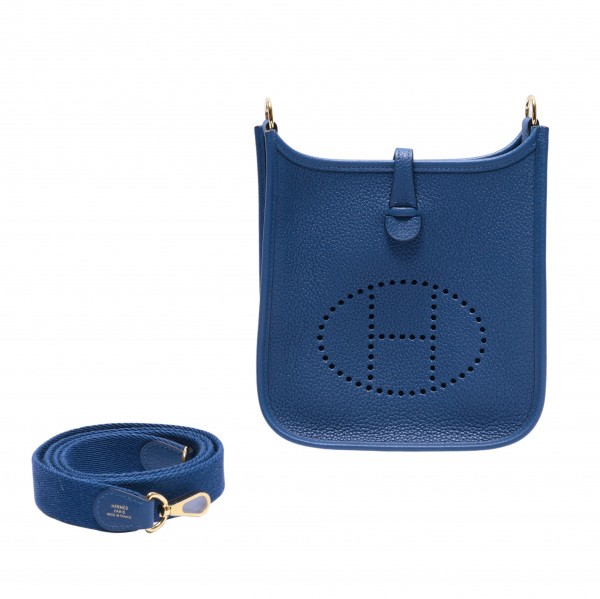 hermes  エルメス  TPM トリヨンクレマンス ディープブルー イエローゴールド金具 Z刻印 
