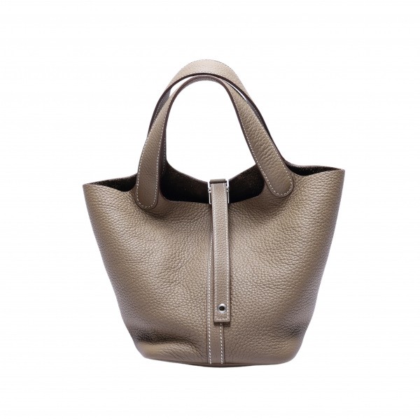 hermes picotinlock エルメス ピコタンロック PM トリヨンクレマンス エトゥープ シルバー金具 Z刻印 