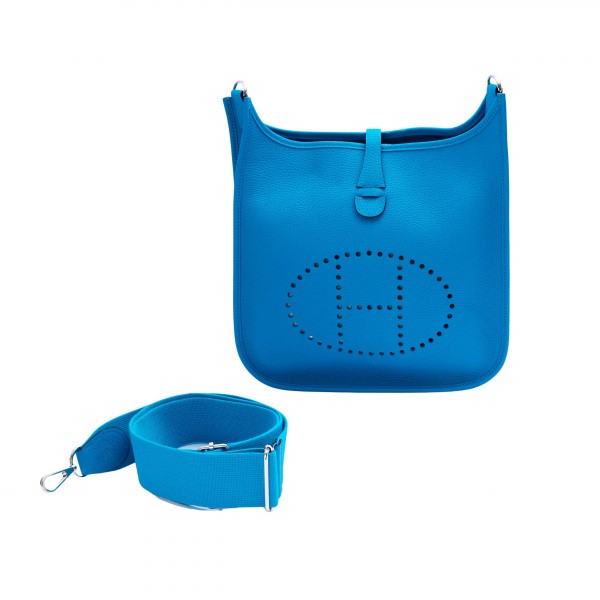 hermes  エルメス  PM トリヨンクレマンス ブルーフリーダ シルバー金具 Y刻印 