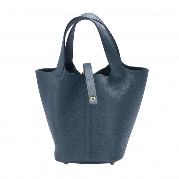 hermes picotinlock エルメス ピコタンロック PM トリヨンクレマンス ヴェールシプレ イエローゴールド金具 Z刻印 