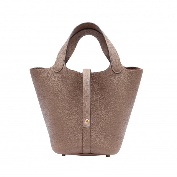 hermes picotinlock エルメス ピコタンロック PM トリヨンクレマンス ベージュドゥワイマール イエローゴールド金具 Z刻印 