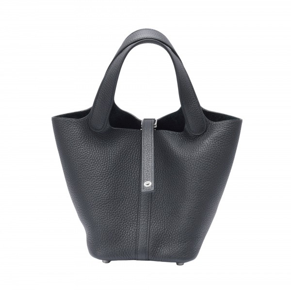 hermes picotinlock エルメス ピコタンロック PM トリヨンクレマンス ブラック シルバー金具 Z刻印 