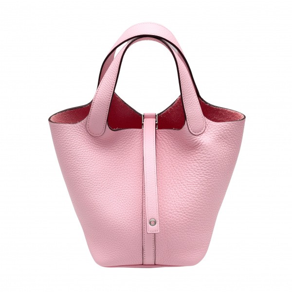 hermes picotinlock エルメス ピコタンロック PM トリヨンクレマンス ローズサクラ シルバー金具 Z刻印 