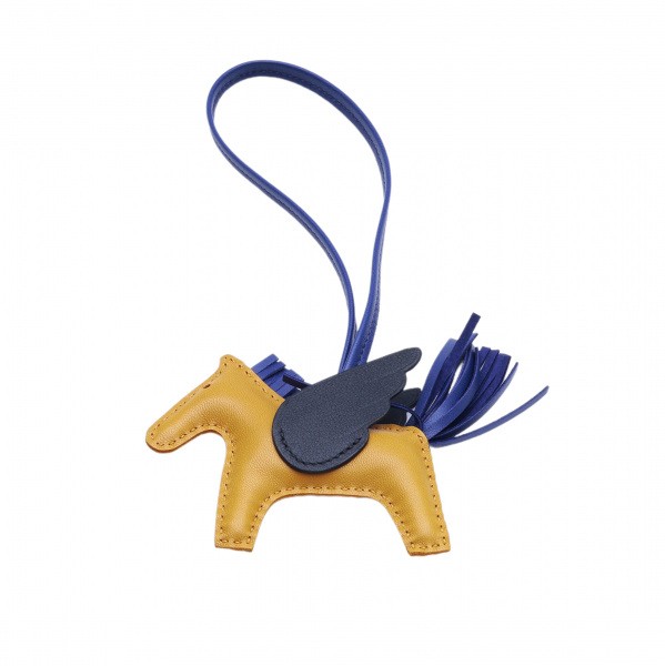 hermes rodeo エルメス ロデオ (ペガサス)チャーム PM アニョーミロ セサミ ブラック ブルーサフィール Z刻印 