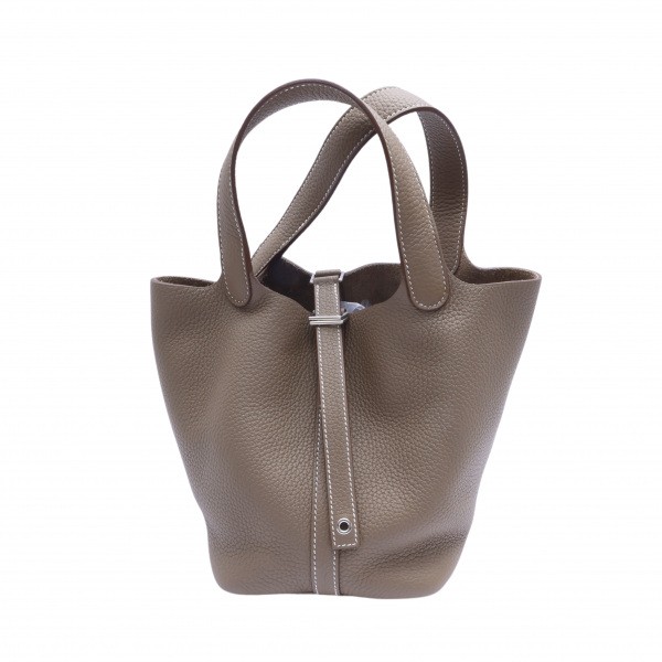 hermes picotinlock エルメス ピコタンロック PM トリヨンクレマンス エトゥープ シルバー金具 Z刻印 