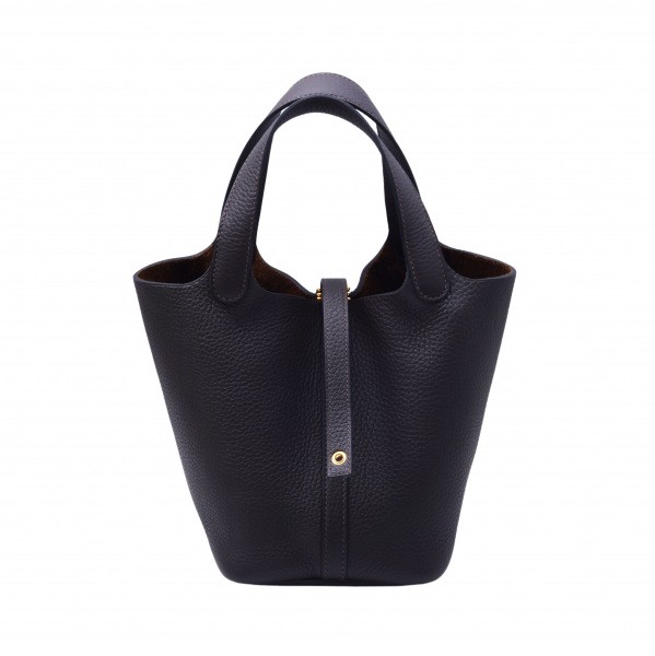 hermes picotinlock エルメス ピコタンロック PM トリヨンクレマンス エベンヌ イエローゴールド金具 Z刻印 