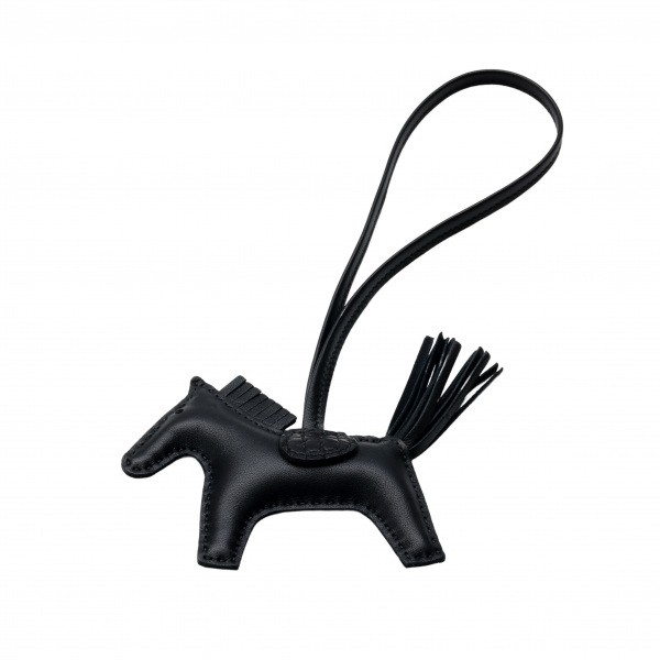 hermes rodeo エルメス ロデオ チャーム PM アニョーミロ クロコダイルエキゾチックレザー ブラック Z刻印 