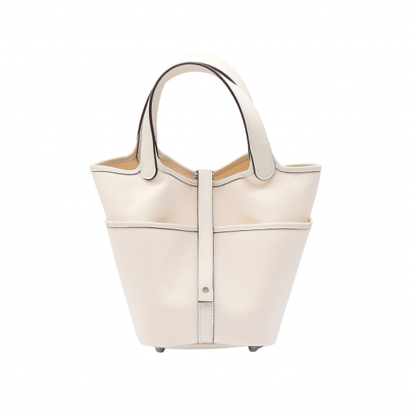 hermes  エルメス  PM トワルゴエランxスイフト エクリューxナタ シルバー金具 Z刻印 