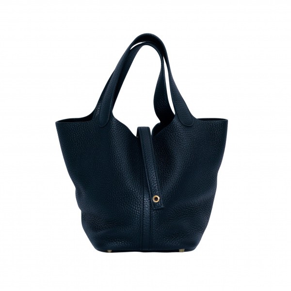 hermes picotinlock エルメス ピコタンロック PM トリヨンクレマンス ブラック イエローゴールド金具 U刻印 