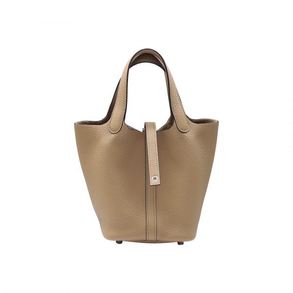 hermes picotinlock エルメス ピコタンロック PM トリヨンクレマンス チャイ シルバー金具 U刻印 