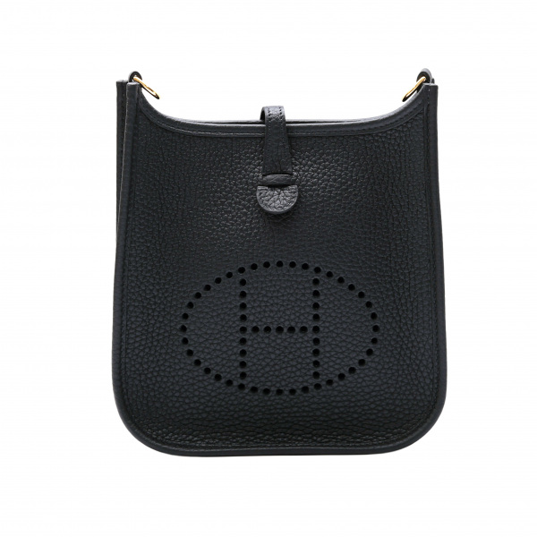 hermes  エルメス  TPM トリヨンクレマンス ブラック イエローゴールド金具 U刻印 