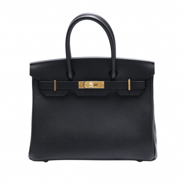 hermes birkin エルメス バーキン 30 エプソン ブラック イエローゴールド金具 U刻印 