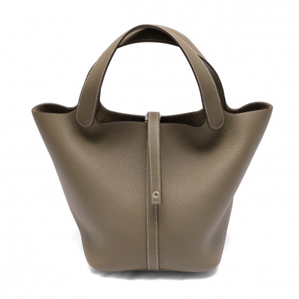 hermes picotinlock エルメス ピコタンロック MM トリヨンクレマンス エトゥープ シルバー金具 Z刻印 