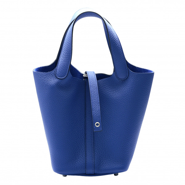 hermes picotinlock エルメス ピコタンロック PM トリヨンクレマンス ブルーロイヤル シルバー金具 U刻印 