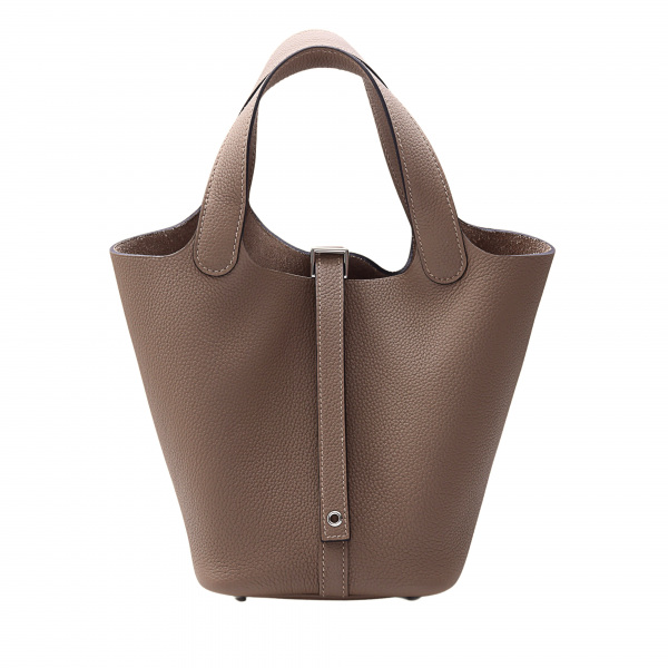 hermes picotinlock エルメス ピコタンロック PM トリヨンモーリス ベージュドゥワイマール シルバー金具 U刻印 