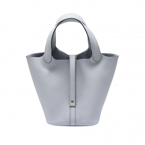 hermes picotinlock エルメス ピコタンロック PM トリヨンクレマンス ブルーペール イエローゴールド金具 U刻印 