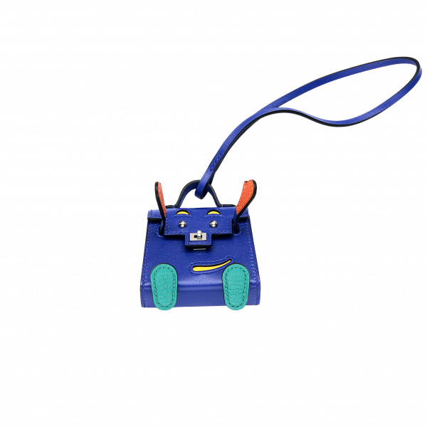 hermes kellydoll エルメス ケリードール チャーム タデラクト ブルーエレクトリック シルバー金具 U刻印 