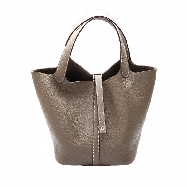 hermes picotinlock エルメス ピコタンロック MM トリヨンクレマンス エトゥープ シルバー金具 U刻印 