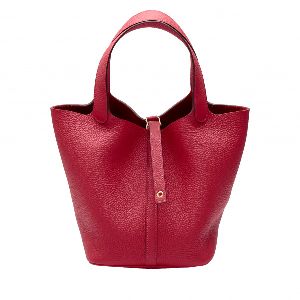 hermes picotinlock エルメス ピコタンロック MM トリヨンクレマンス ヴァーミリオン イエローゴールド金具 U刻印 