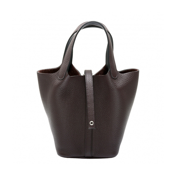 hermes picotinlock エルメス ピコタンロック PM トリヨンクレマンス ルージュセリエ シルバー金具 U刻印 