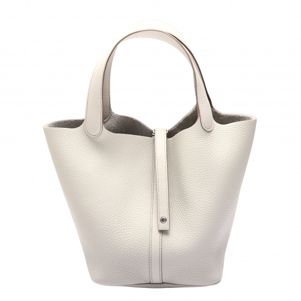 hermes picotinlock エルメス ピコタンロック MM トリヨンクレマンス べトン シルバー金具 U刻印 