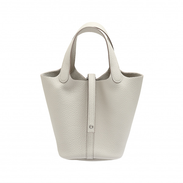 hermes picotinlock エルメス ピコタンロック PM トリヨンクレマンス ベトン シルバー金具 U刻印 