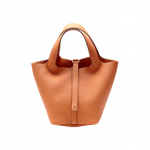 hermes picotinlock エルメス ピコタンロック PM トリヨンクレマンス オレンジ イエローゴールド金具 U刻印 