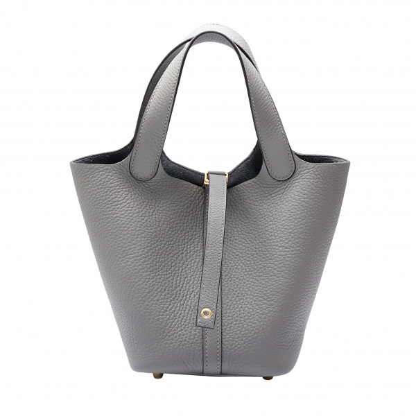 hermes picotinlock エルメス ピコタンロック MM トリヨンクレマンス グリメイヤー イエローゴールド金具 U刻印 