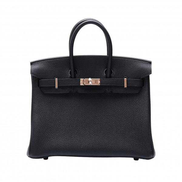 hermes birkin エルメス バーキン 25 トゴ ブラック ピンクゴールド金具 U刻印 