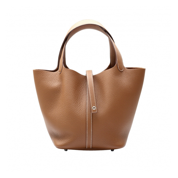 hermes picotinlockmm エルメス ピコタンロックMM トリヨンクレマンス ゴールド シルバー金具 U刻印 