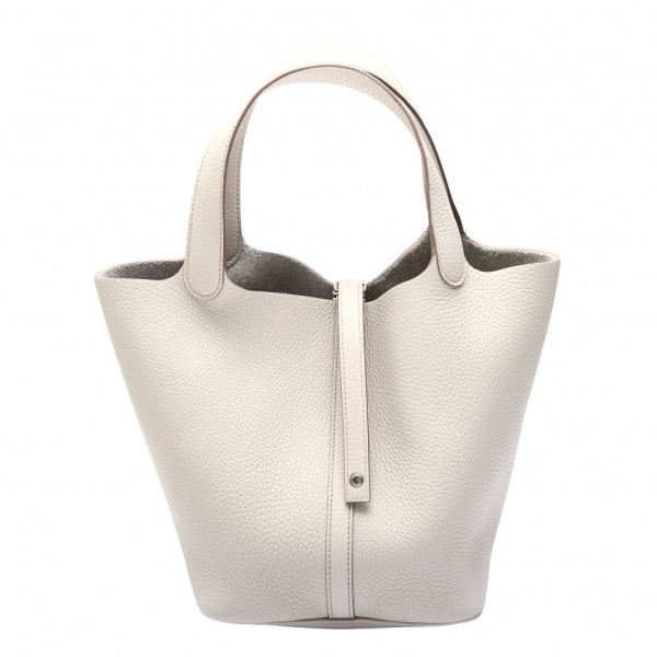 hermes picotinlock エルメス ピコタンロック MM トリヨンクレマンス べトン シルバー金具 U刻印 