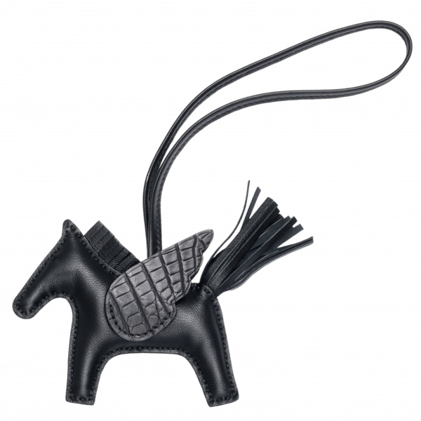 hermes rodeo エルメス ロデオ (ペガサス)チャーム タッチ PM アニョーミロ アリゲーター ブラック U刻印 