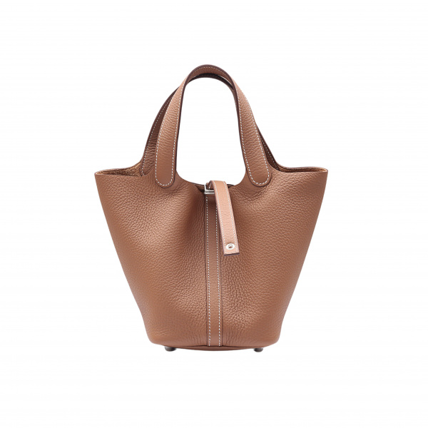 hermes picotinlock エルメス ピコタンロック PM トリヨンクレマンス ゴールド シルバー金具 U刻印 