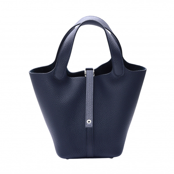 hermes picotinlock エルメス ピコタンロック PM トリヨンクレマンス ブルーニュイ シルバー金具 U刻印 