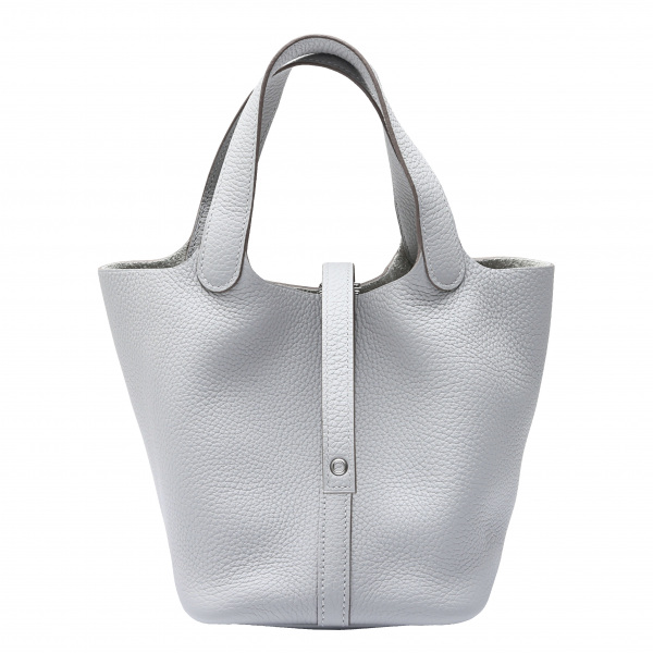 hermes picotinlock エルメス ピコタンロック PM トリヨンクレマンス グリスパール シルバー金具 U刻印 