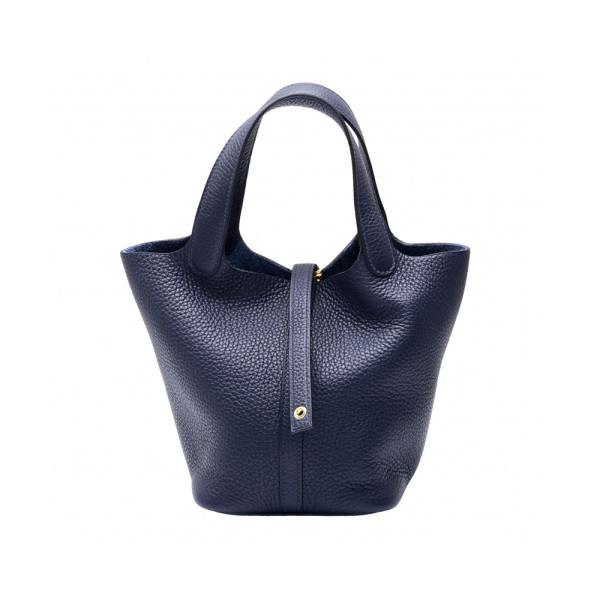 hermes picotinlock エルメス ピコタンロック PM トリヨンクレマンス ブルーニュイ イエローゴールド金具 U刻印 