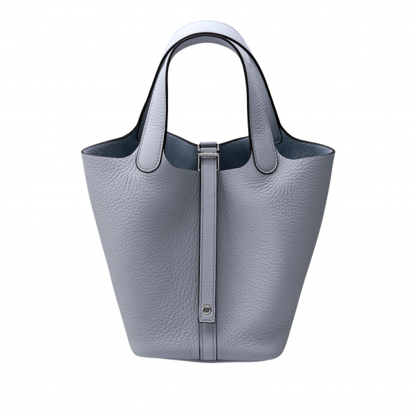 hermes picotinlock エルメス ピコタンロック PM トリヨンクレマンス ブルーペール シルバー金具 U刻印 