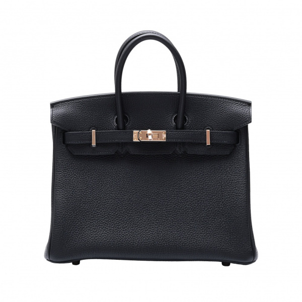 hermes birkin エルメス バーキン 25 トゴ ブラック ピンクゴールド金具 B刻印 