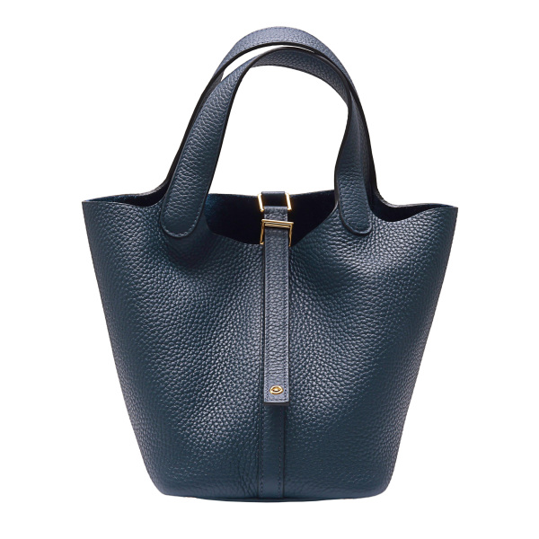 hermes picotinlock エルメス ピコタンロック PM トリヨンクレマンス ブルードプリュス イエローゴールド金具 U刻印 