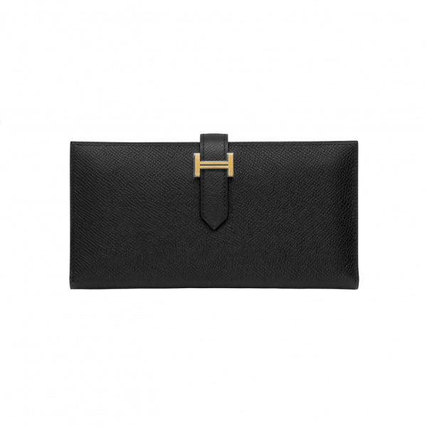 hermes bearnsouffet エルメス ベアンスフレ ヴォーエプソン ブラック イエローゴールド金具 U刻印 