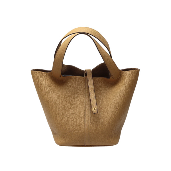 hermes picotinlock エルメス ピコタンロック MM トリヨンクレマンス ビスキュイ イエローゴールド金具 U刻印 