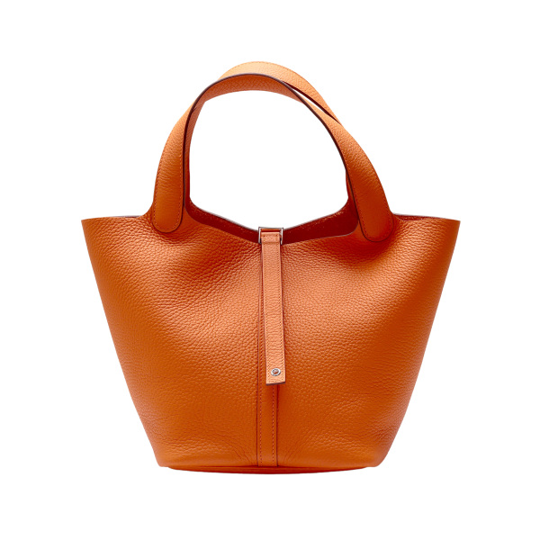 hermes picotinlock エルメス ピコタンロック MM トリヨンクレマンス オレンジ シルバー金具 U刻印 