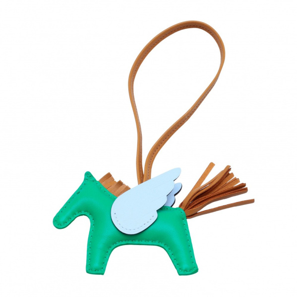 hermes rodeo エルメス ロデオ (ペガサス)チャーム PM アニョーミロ ミントセサミ ブルーブリュム U刻印 
