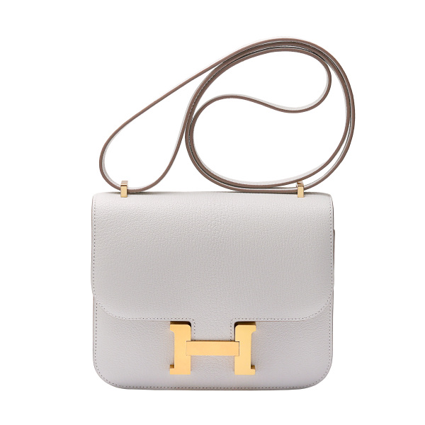 hermes  エルメス  シェーブル マッシュルーム イエローゴールド金具 B刻印 