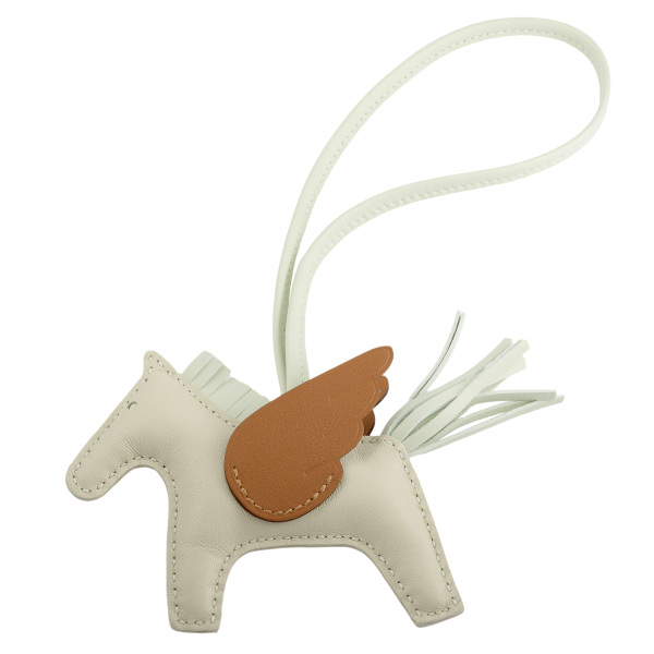 hermes rodeo エルメス ロデオ (ペガサス)チャーム PM アニョーミロ クレxゴールドxヴェールフィズ B刻印 